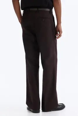 Pantalon chic Loose Fit - Marron — photo 2