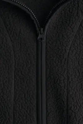 Veste de sport en tissu Teddy bear - Noir — photo 5