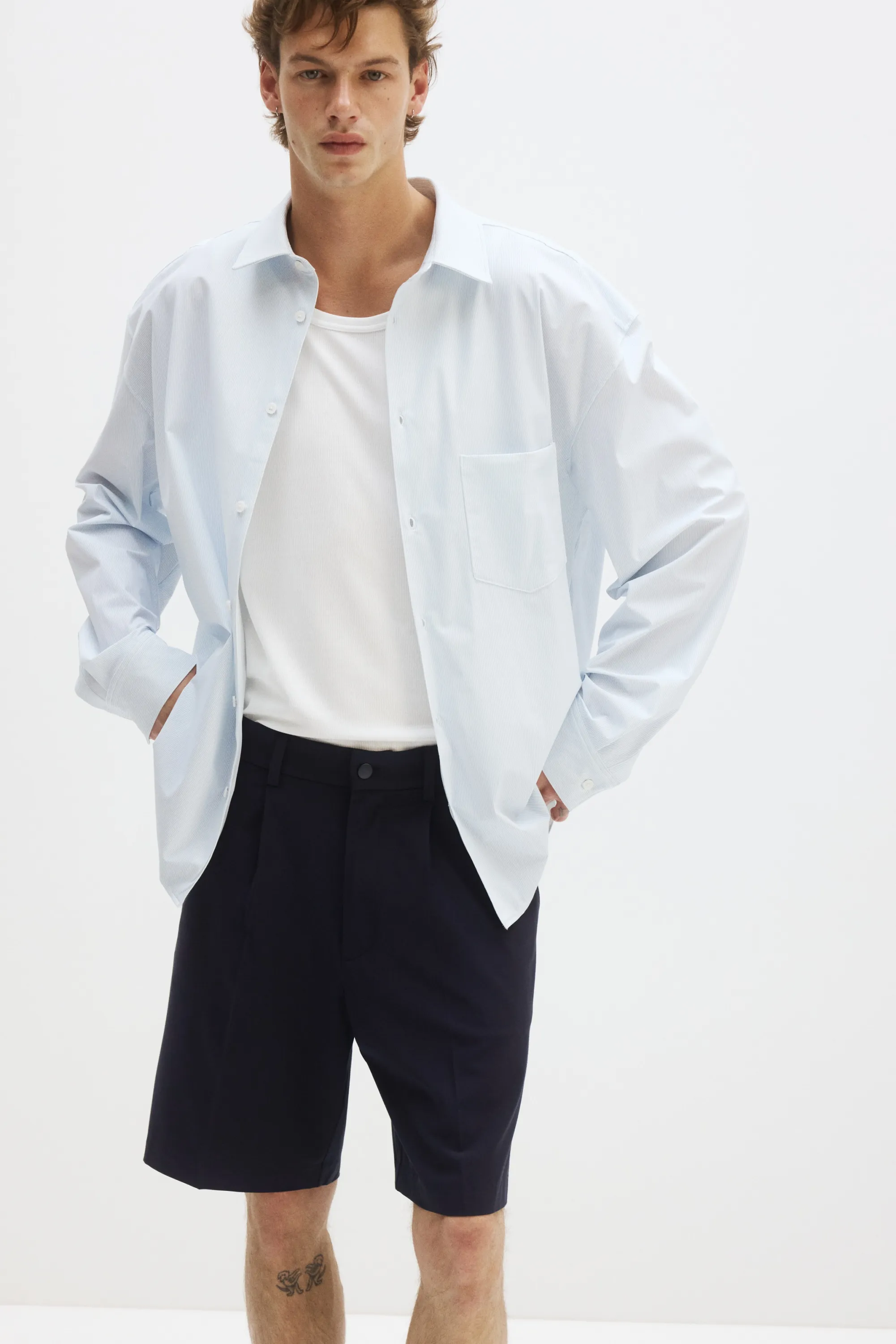 Short Four-way Stretch Loose Fit - Bleu marine