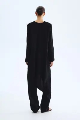 Robe asymétrique - Noir — photo 4