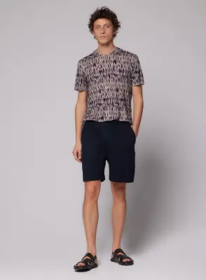 Shorts Marine Col N/A Manches N/A en Lin — photo 2