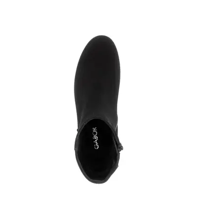 Bottines Gabor 72.719.47 Noires - Daim Lacets Grande Pointure Femme — photo 4