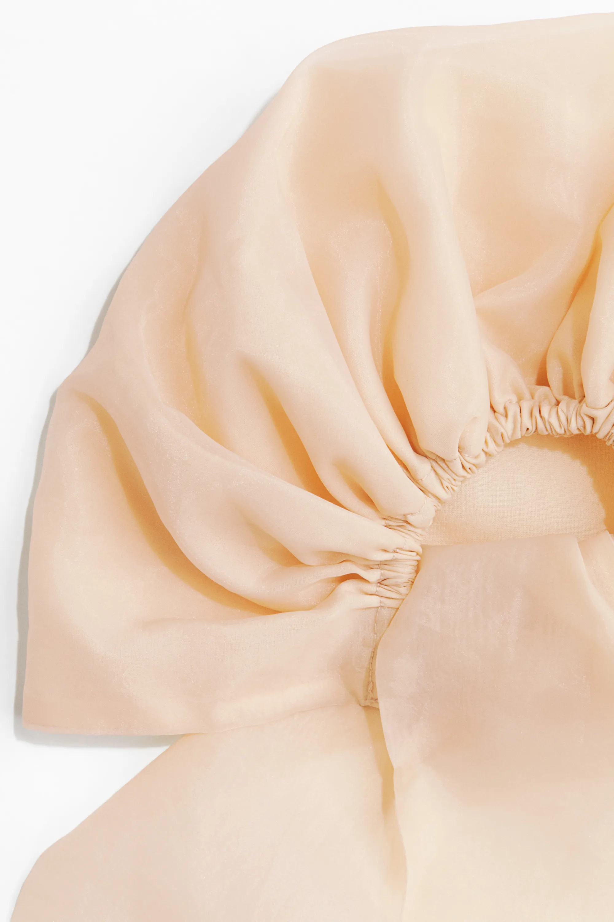 Foulard de tête en mousseline - Beige clair
