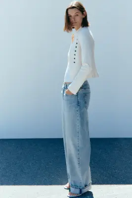 Baggy Regular Waist Jeans - Bleu denim clair — photo 1