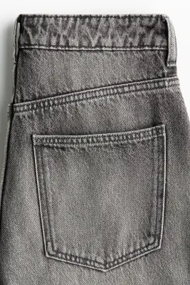 Barrel High Waist Jeans - Gris denim — photo 6