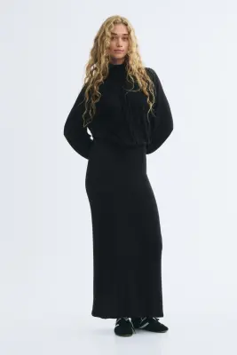 Robe en molleton - Noir — photo 2