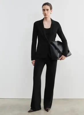 Pantalon en viscose et élasthanne