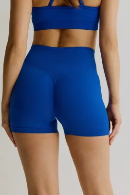 Short moulant scrunch Seamless DryMove™ - Bleu cobalt — photo 2