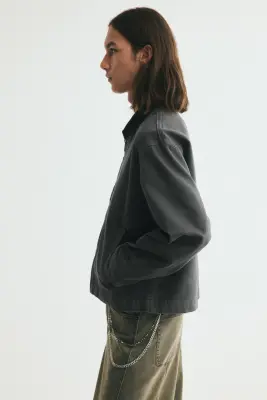 Workwear jacket - Gris foncé — photo 4