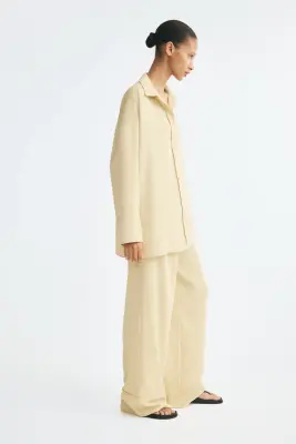 Chemise oversize - Jaune ancien — photo 2