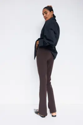 MAMA Pantalon en jersey romanite - Marron foncé — photo 2