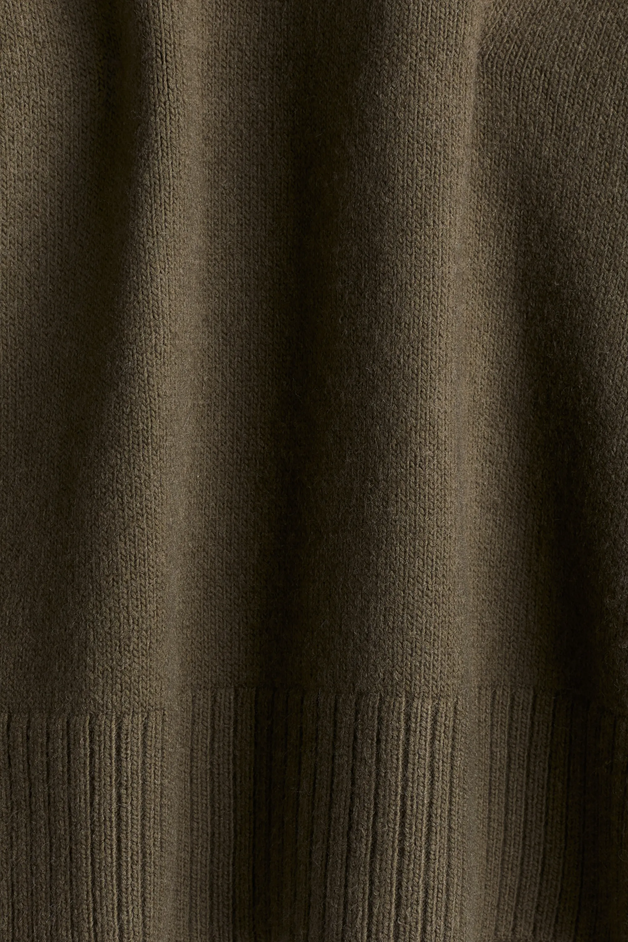 Pull col roulé oversize - Vert kaki foncé