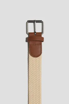 Ceinture tressée - Jaune clair — photo 2