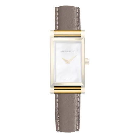 Bracelet Herbelin Antares interchangeable doré veau gris moyen BRAC17048P20