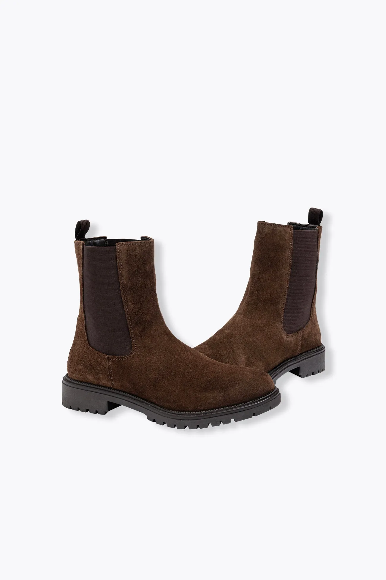 Boots Chelsea en cuir Femme