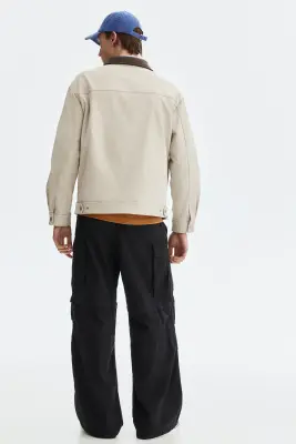 Veste avec col - Beige clair — photo 3