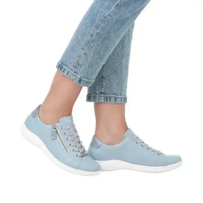 Baskets Remonte D1E03-10 Bleues - Lacets Grande Pointure Femme — photo 3