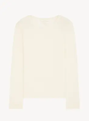 T-shirt en coton organique et cachemire — photo 4
