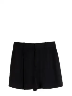 Short taille haute à pinces en crêpe noir Prix boutique 490€ Taille 40 — photo 1
