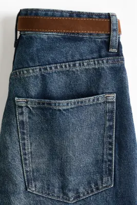 Straight High Jeans - Bleu denim délavé — photo 5