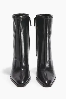 Bottines chaussettes à talon - Noir — photo 3