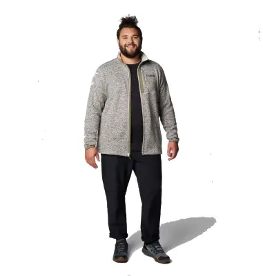 COLUMBIA SWEAT CHINE ZIP Kaki/Beige — photo 4