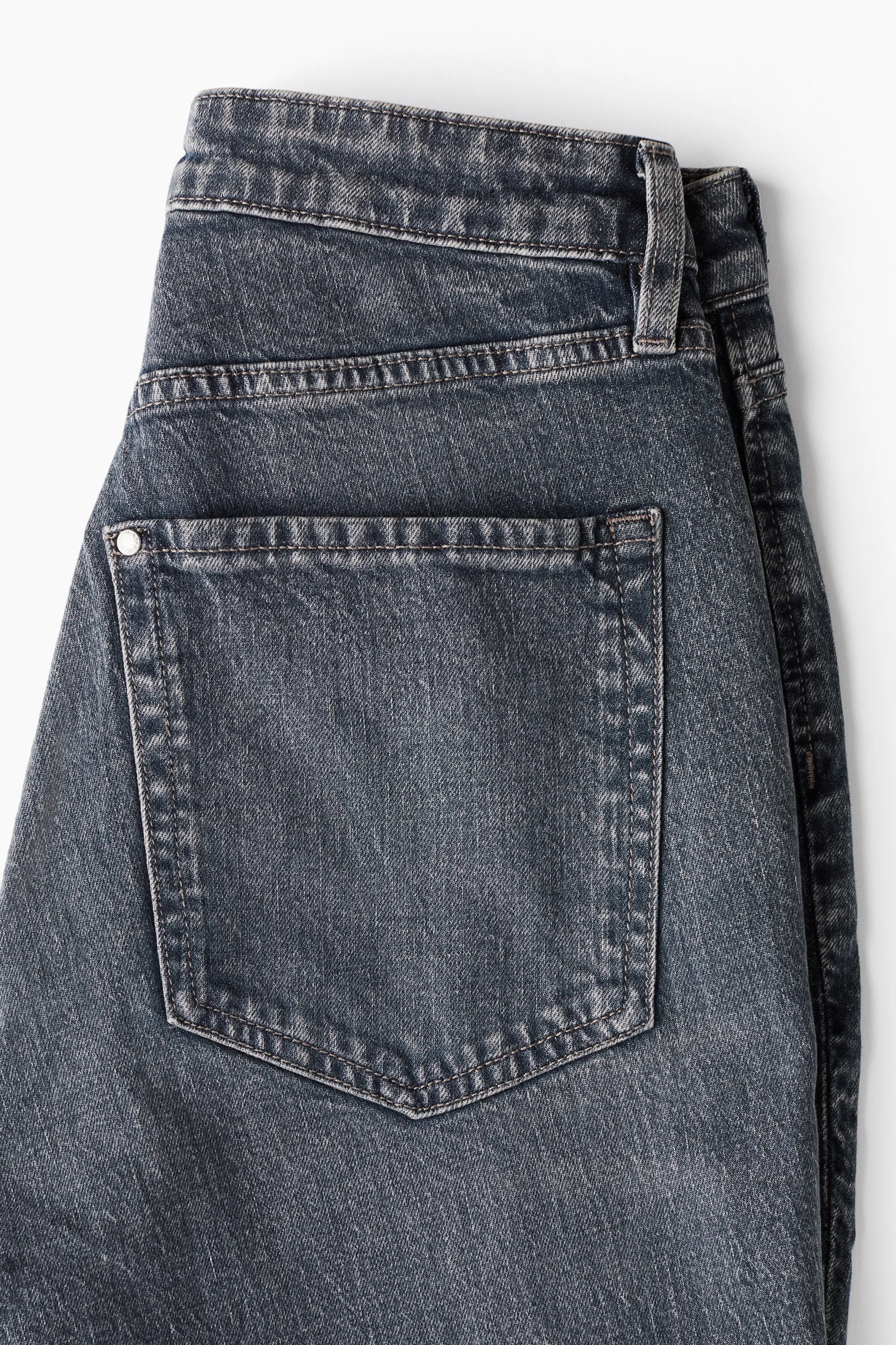 Curvy Fit Slim High Jeans - Bleu denim foncé