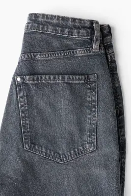 Curvy Fit Slim High Jeans - Bleu denim foncé — photo 1