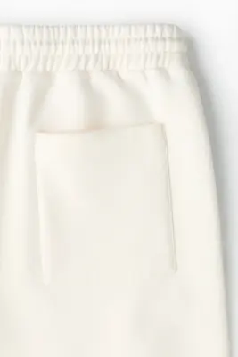 Short Regular Fit en molleton - Blanc/Lotto — photo 4