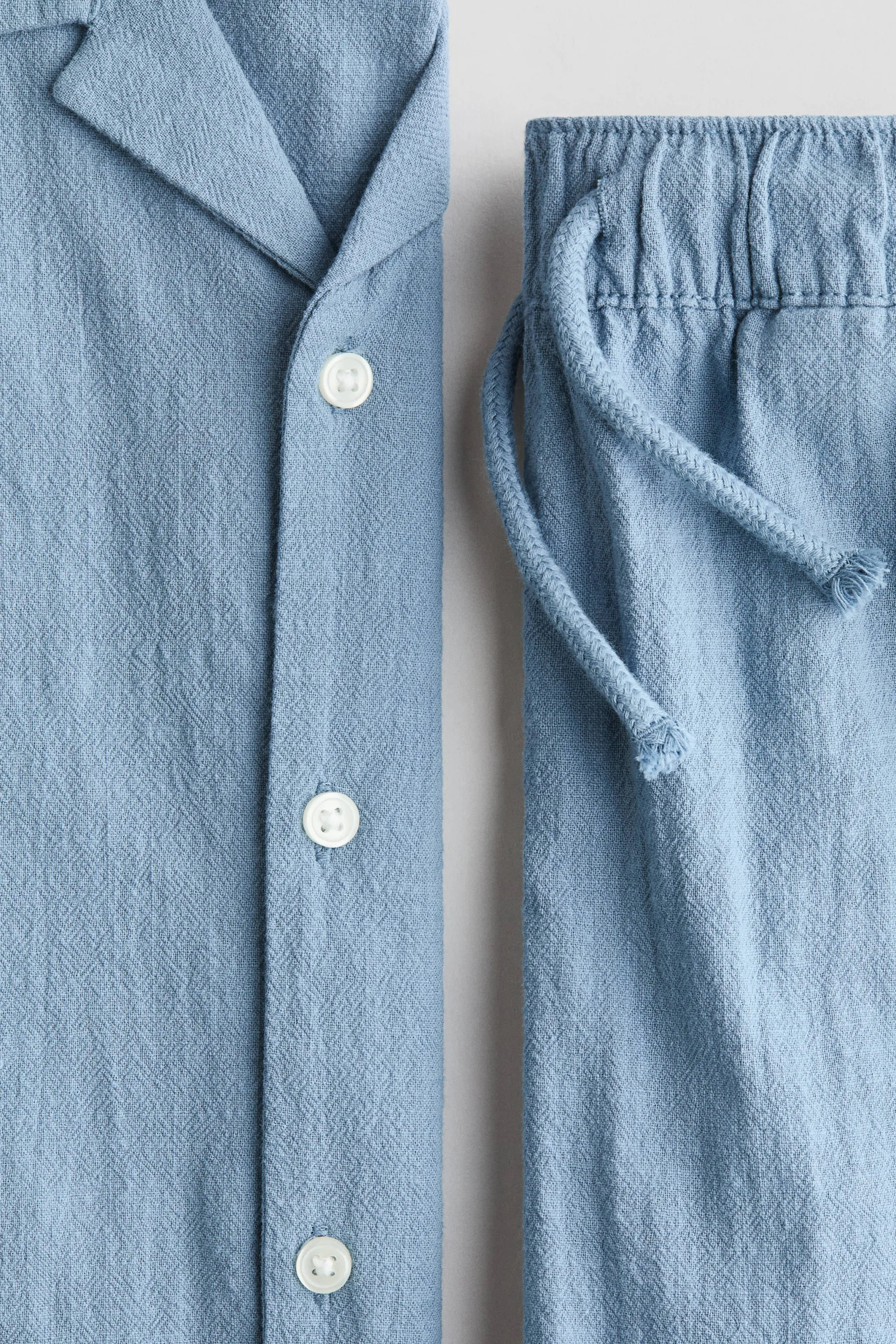 Ensemble 2 pièces en coton - Bleu ancien