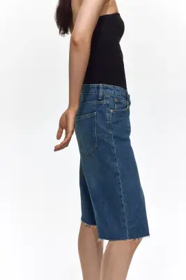 Short Bermuda en denim - Bleu denim — photo 2