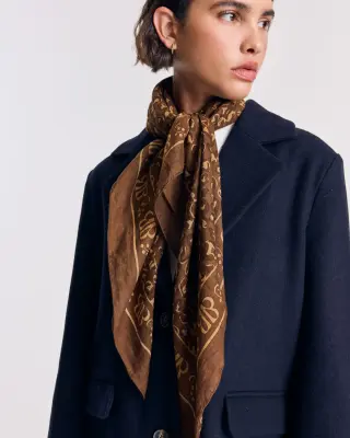 Foulard Johanna chocolat — photo 1