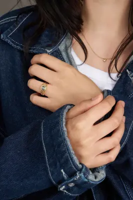 BAGUE JUNON - Or rose 18 carats — photo 2