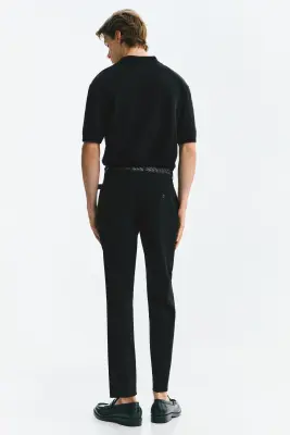 Pantalon chic Slim Fit - Noir — photo 2