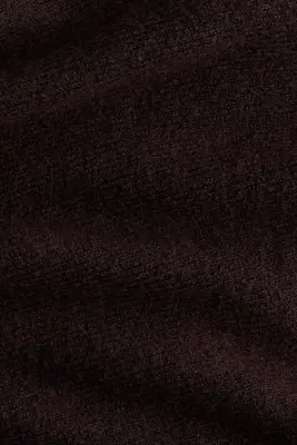 MAMA Cape asymétrique en maille fine - Marron foncé — photo 3