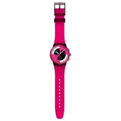 Montre Swatch chrono SUSB110 - FUCHSIA LINES — photo 2