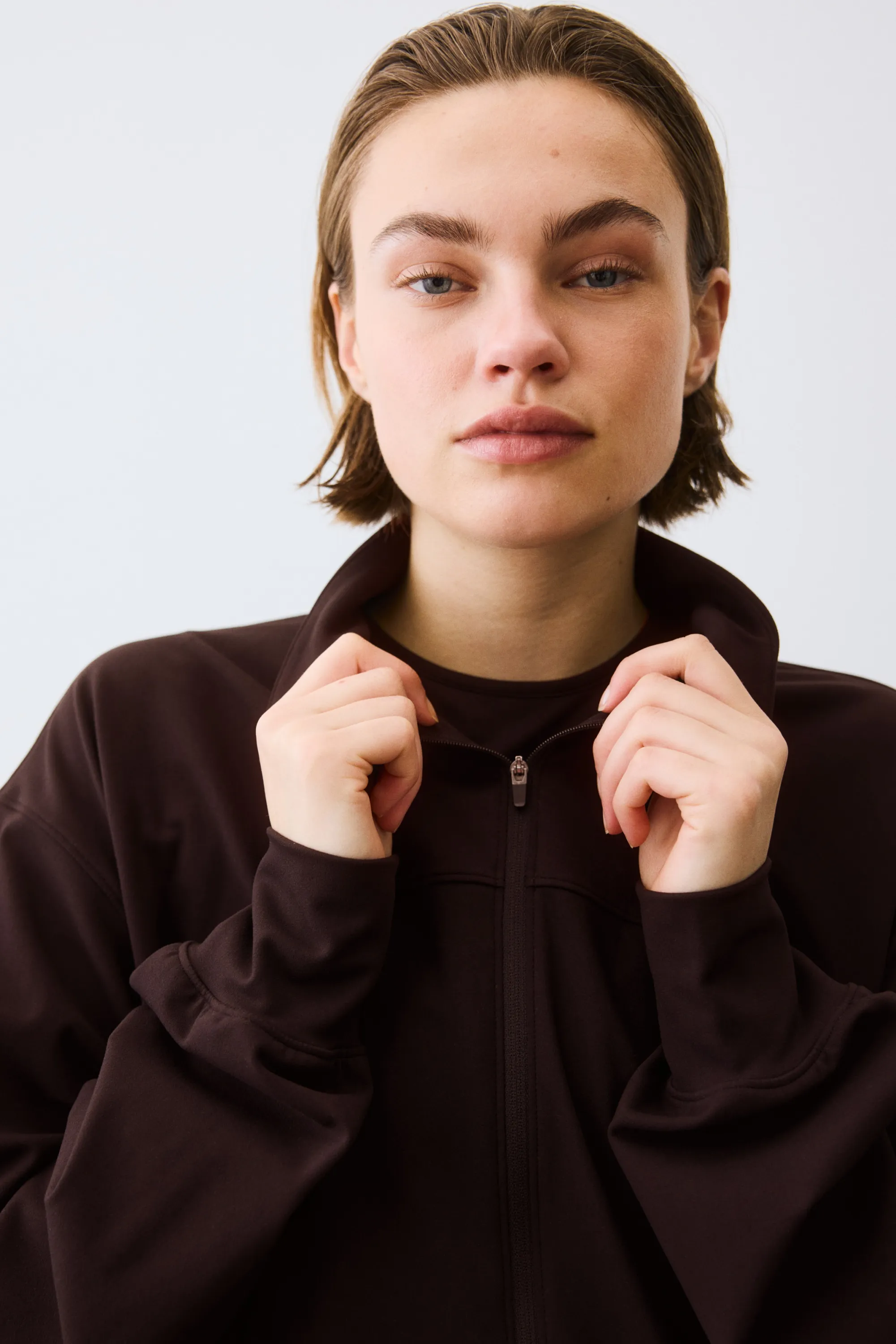 Veste de survêtement de sport SoftMove™ - Marron chaud
