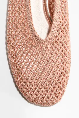 Ballerines tressées - Rose ancien clair — photo 2