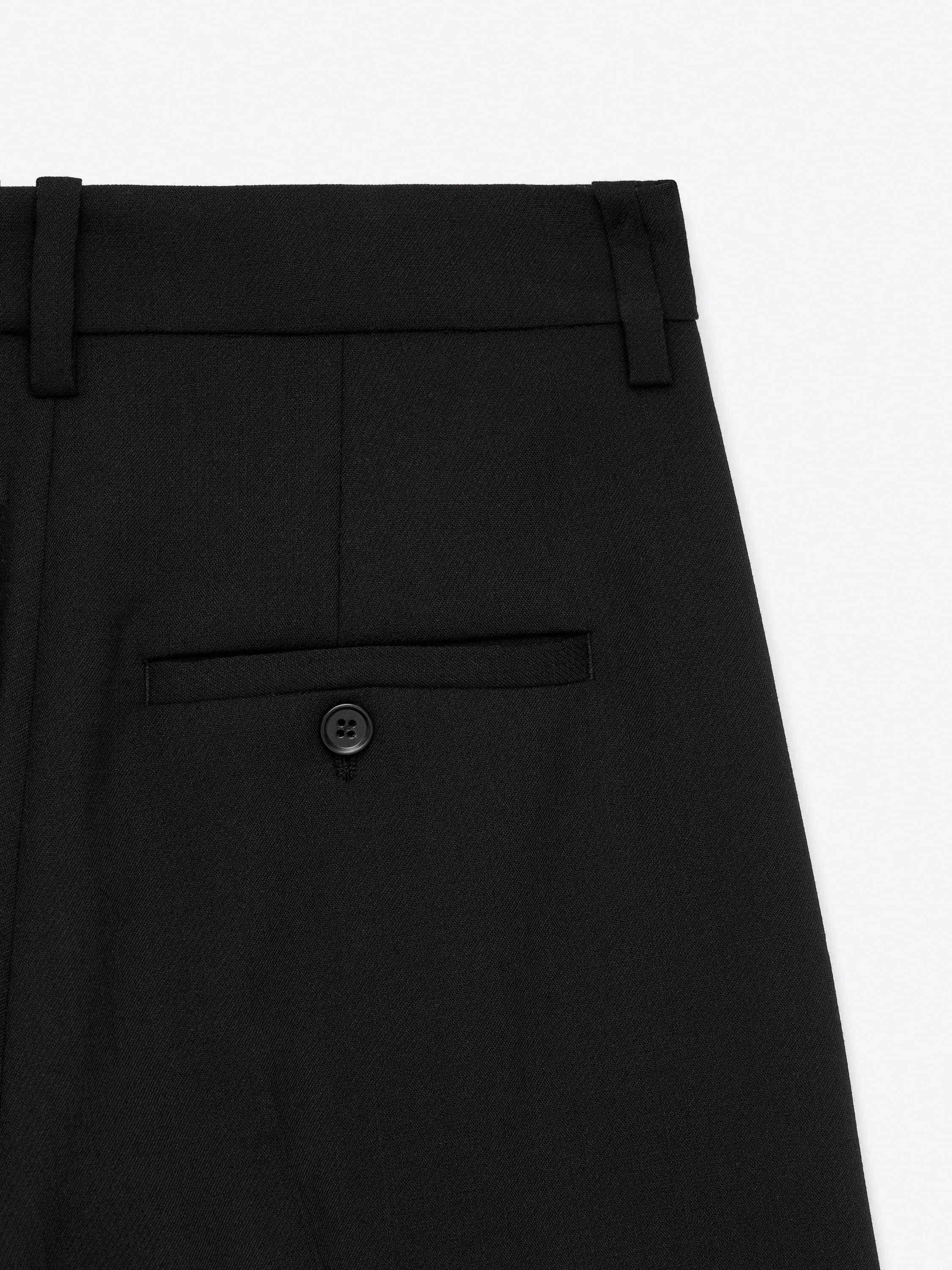 Pantalon à plis pressés - Noir