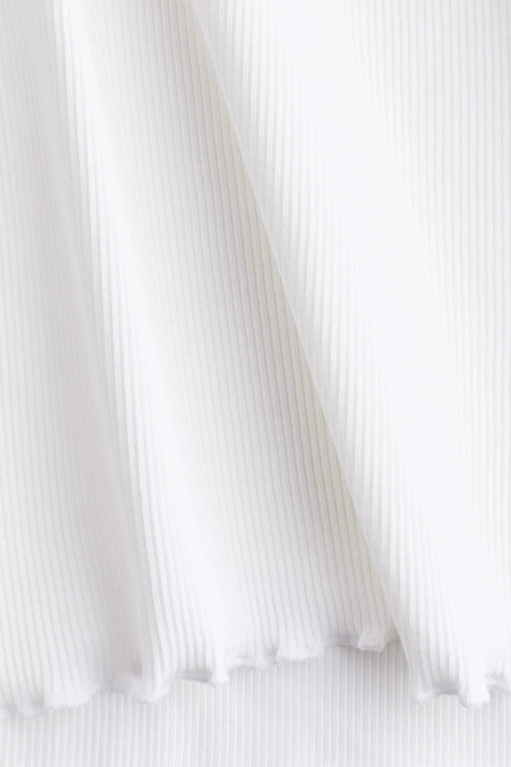 T-shirt avec détails surjetés - Blanc
