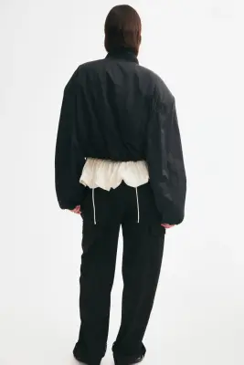 Pantalon à plis - Noir — photo 4