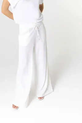Pantalon Milk en Coton / Lin — photo 4