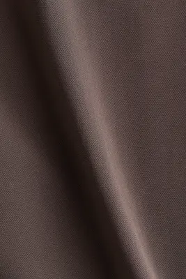 Pantalon barrel en modal mélangé - Marron foncé — photo 4