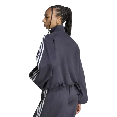 Adidas Faux Suede Track Top Black — photo 3