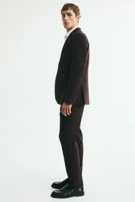 Pantalon de costume Slim Fit - Marron foncé — photo 4