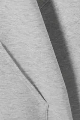 Sweat à capuche scuba oversize - Gris clair — photo 3