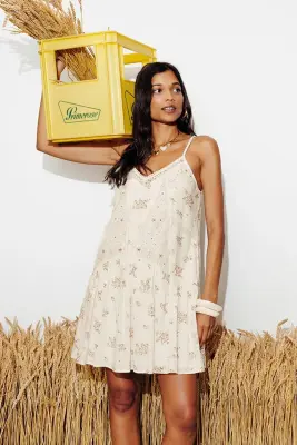Robe courte fleurie Femme — photo 2
