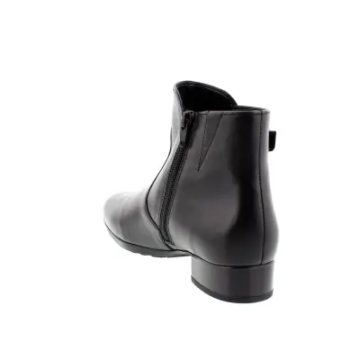 Bottines Gabor 72.711.27 Noires - Cuir Lacets Zip Grande Pointure Femme — photo 4