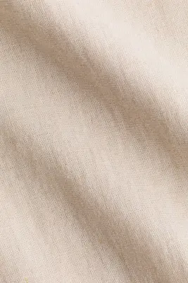 Pantalon large en lin mélangé - Beige clair — photo 4