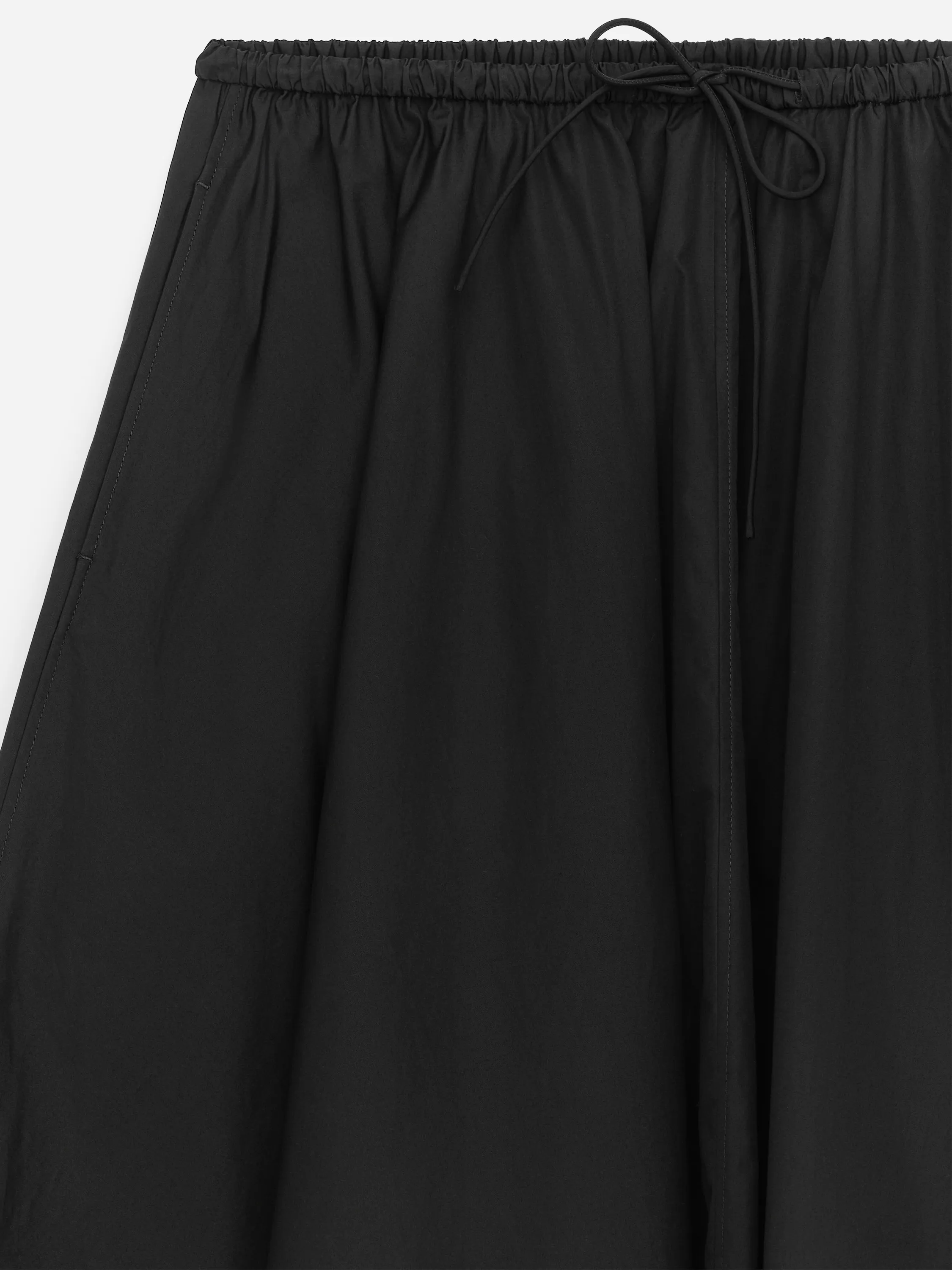 Jupe large en coton - Noir